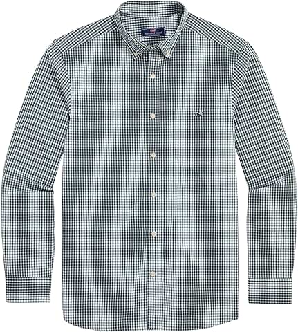 Men's Stretch Gingham Poplin Shirt