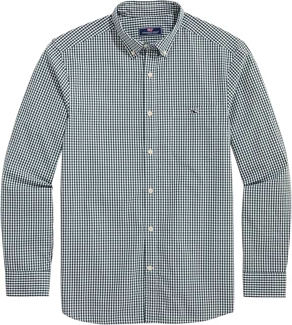 Men's Stretch Gingham Poplin Shirt