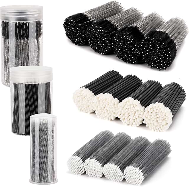 Eyelash Extension Supplies Kit with Applicators and Containers