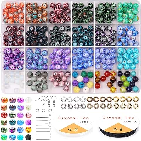 573-Piece Jewelry Making Kit with Beads and Spacers