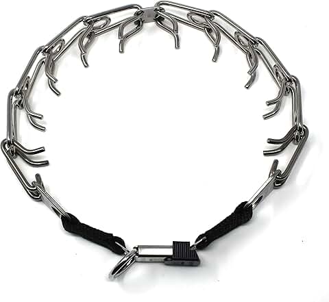 Stainless Steel Prong Dog Collar with Quick Release