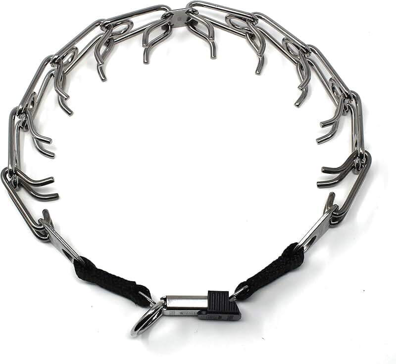 Stainless Steel Prong Dog Collar with Quick Release