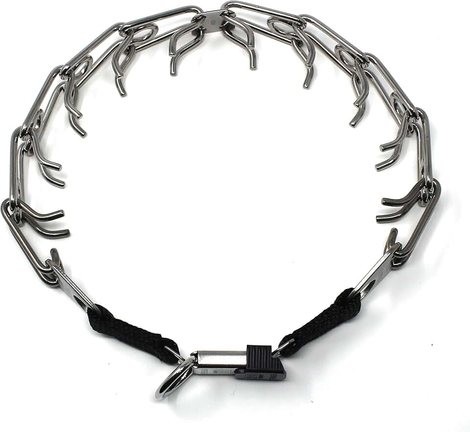 Stainless Steel Prong Dog Collar with Quick Release