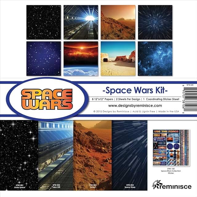 Space Wars Collection Kit, Multicolor, 12" by 12"