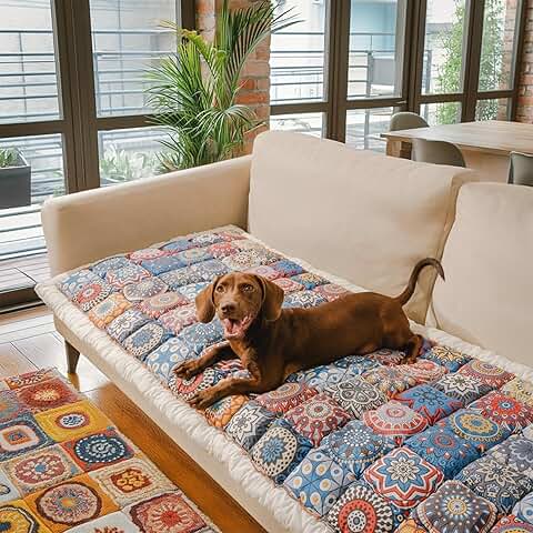 Funny Fuzzy Pet Couch Cover for Dogs, Washable, 27.6"×82.7"