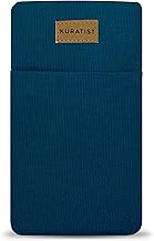 Padded Cotton Phone Sleeve with Flap Opening for iPhone and Galaxy