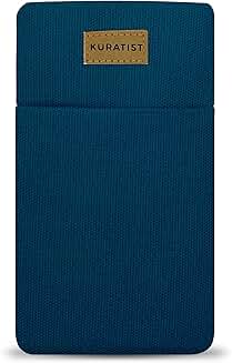 Padded Cotton Phone Sleeve with Flap Opening for iPhone and Galaxy