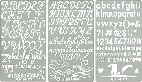 Metal Stencil Kit for Wood Burning and Engraving
