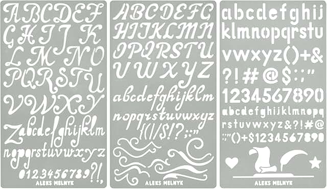 Metal Stencil Kit for Wood Burning and Engraving