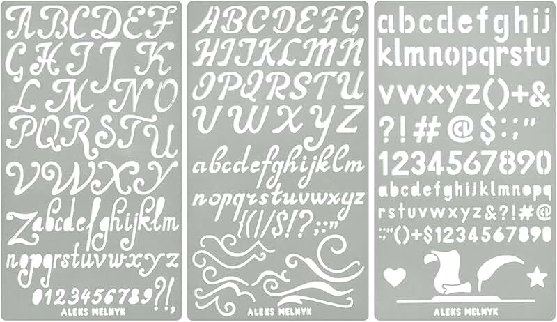Metal Stencil Kit for Wood Burning and Engraving