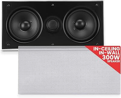 In-Wall/In-Ceiling Dual 5.25" Center Channel Speaker