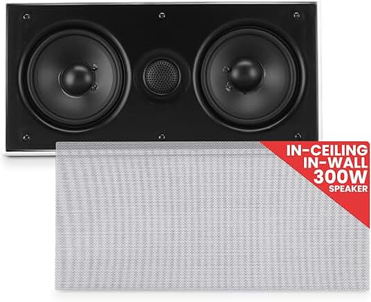 In-Wall/In-Ceiling Dual 5.25" Center Channel Speaker