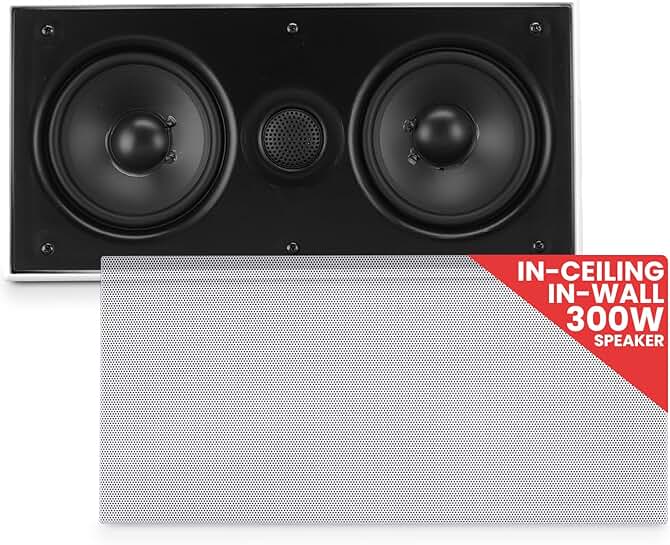 In-Wall/In-Ceiling Dual 5.25" Center Channel Speaker