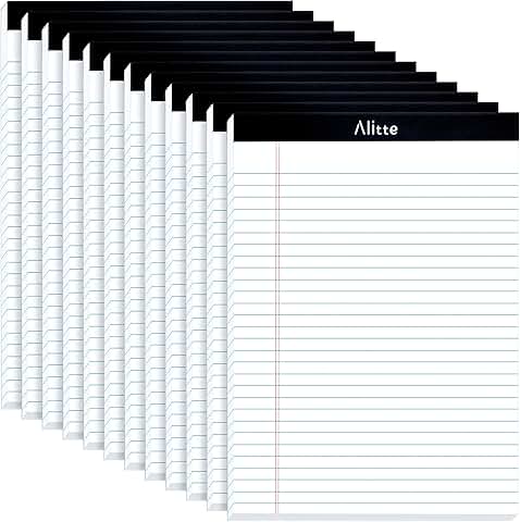Legal Notepads, 8.5 x 11, Pack of 12