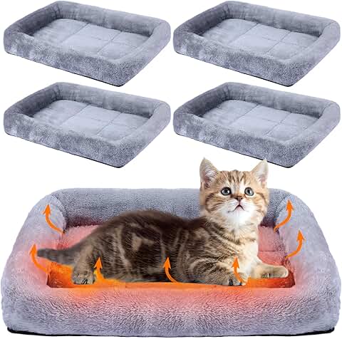 Self-Warming Cat Bed Pack for Indoor Pets