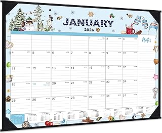 Large 2026 Desk Calendar with 12 Themes