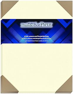 25 Natural Linen Cover Sheets, 8x10 Inches
