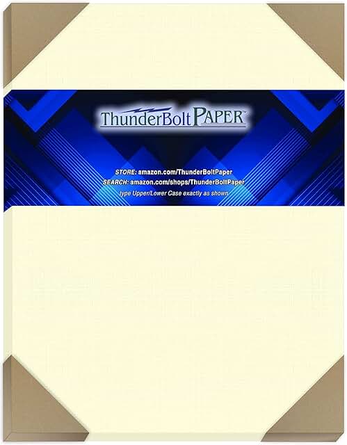 25 Natural Linen Cover Sheets, 8x10 Inches