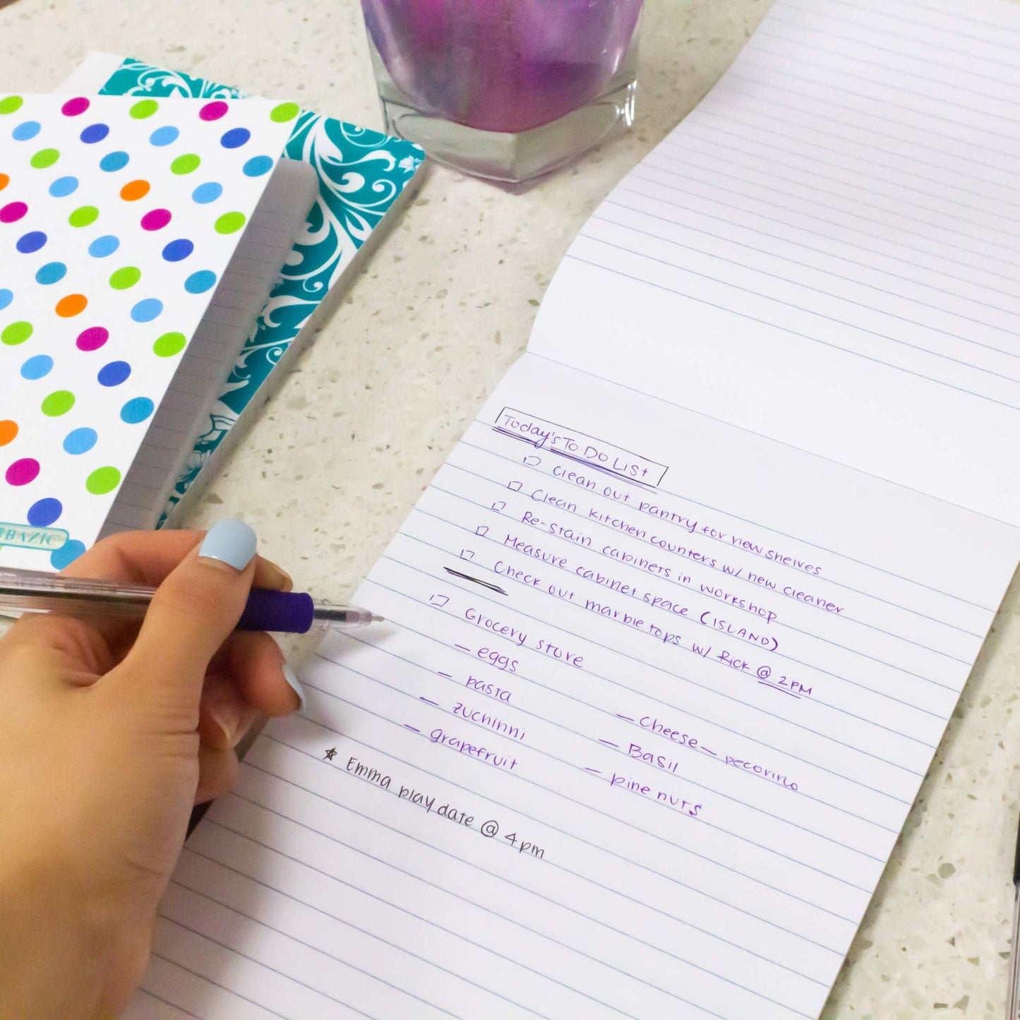 6x9 Inch Lined Memo Notebook, 100 Sheets