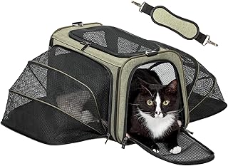 Expandable Soft Pet Carrier for Cats and Dogs