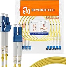 1m LC to LC Single-Mode Fiber Patch Cable (5 Pack)