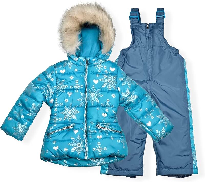 Girls' Snow Bibs and Jacket for Winter