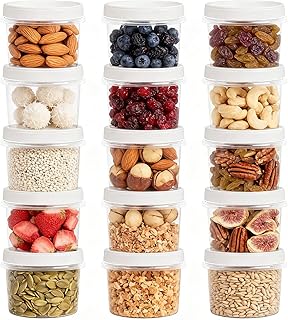 16 oz screw top food storage containers, 15-pack