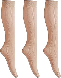 Three Pack Women's Jacquard Patterned Knee High Socks