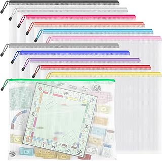 Large Waterproof Zipper Bags for Storage, 12 Pack