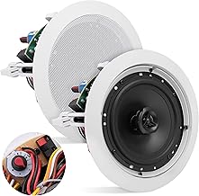 Ceiling Mount Speaker, 6.5", 500W, 2-Way, White