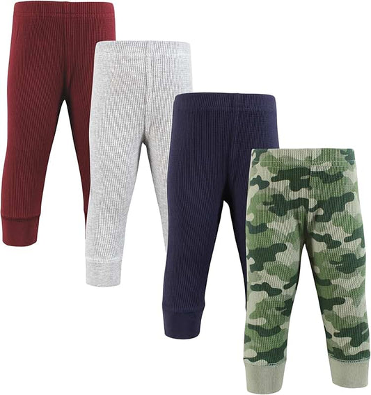 Unisex Baby Thermal Tapered Ankle Pants 4 Pack