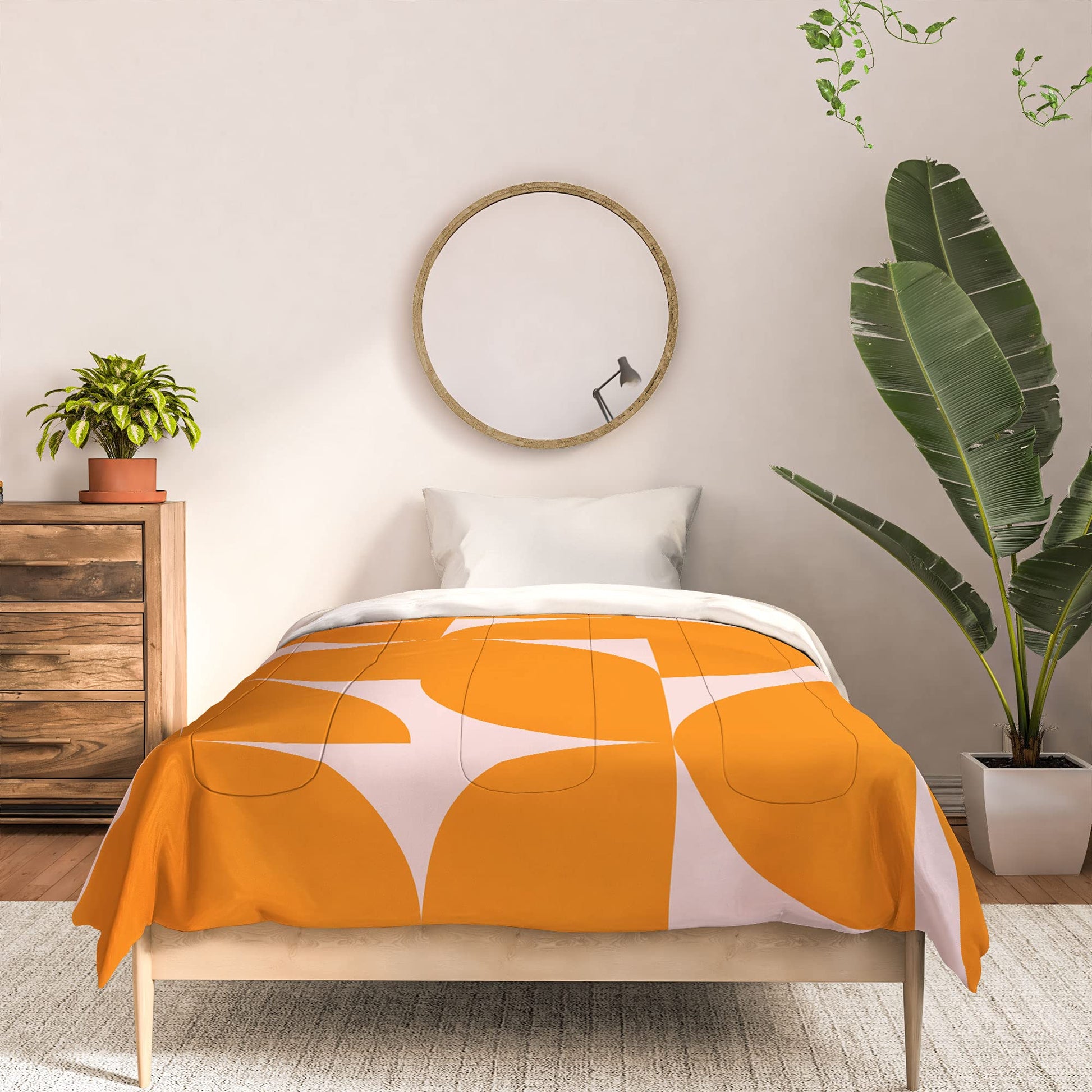 2021 Cotton Comforter, Twin XL, June Journal Mid Century Mod Geometrics