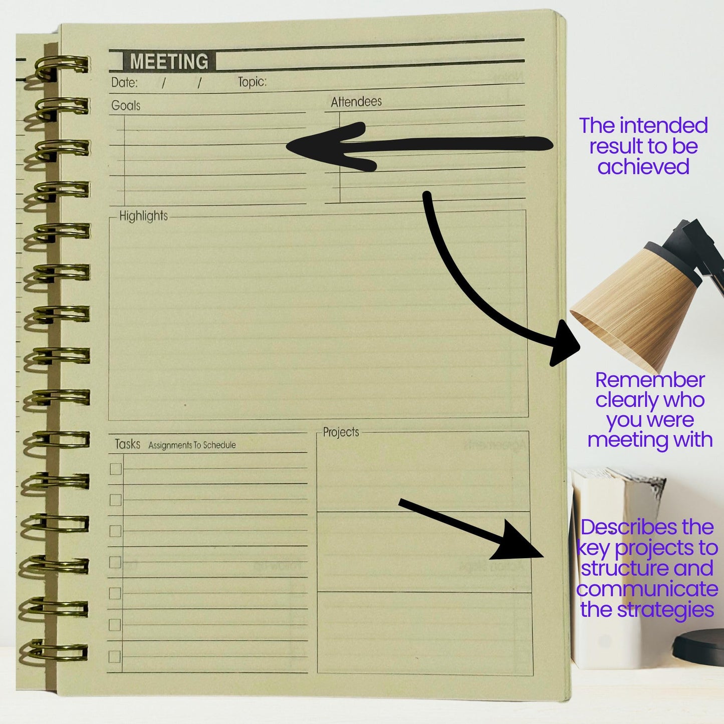 Small 7.25" x 9.25" Notebook with 220 Pages