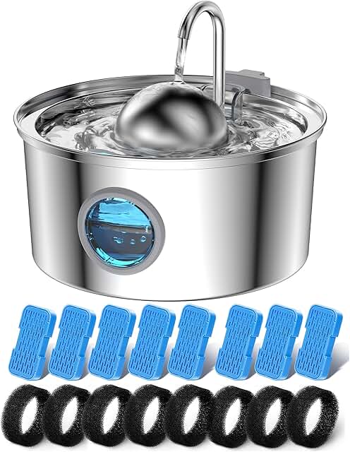 Cat Water Fountain with Filters and Noise Reduction