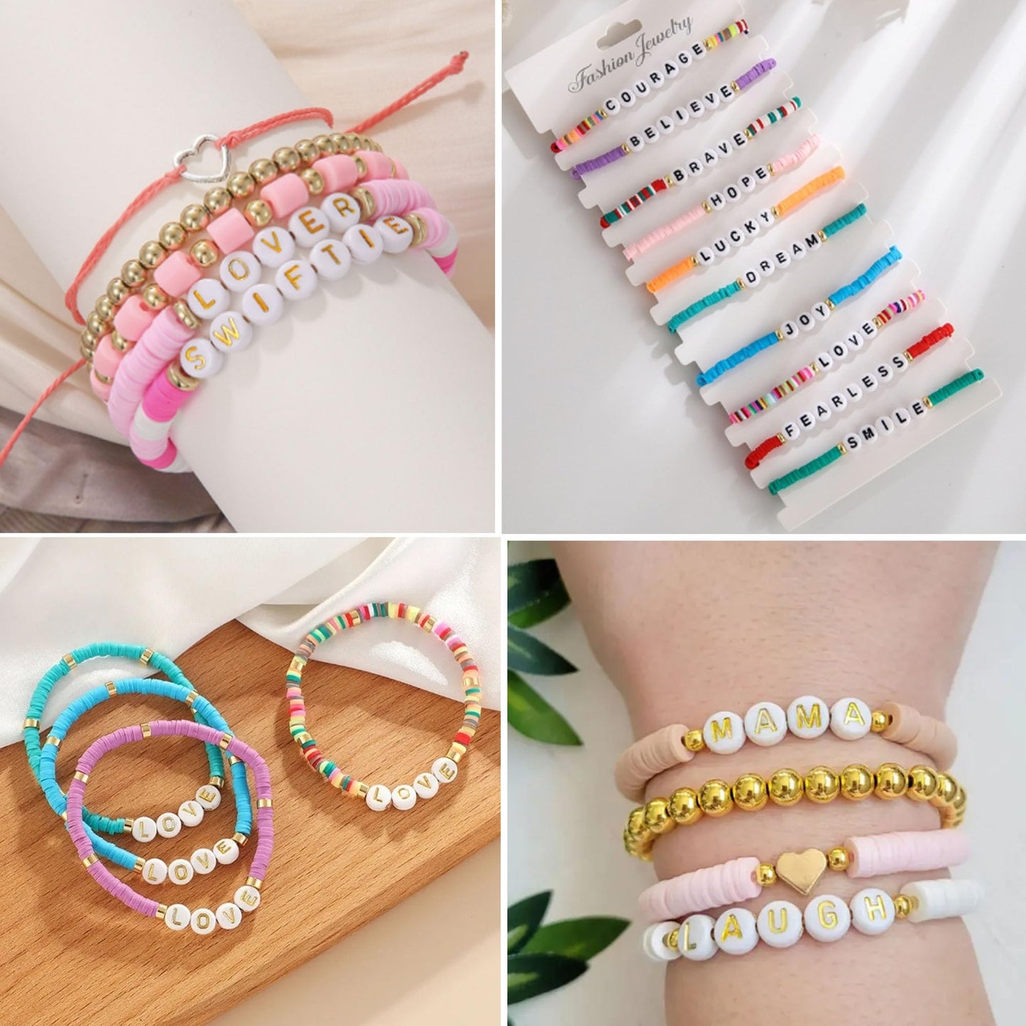 100pcs Acrylic Letter Beads for Jewelry Making and Crafts