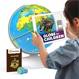 Interactive Kids Globe with Facts on Animals, Places & Monuments
