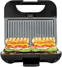 4-in-1 Sandwich and Waffle Maker with Nonstick Plates