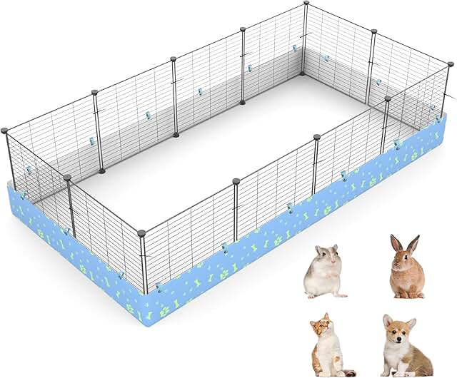 Small Animal Playpen with Liner for Guinea Pigs