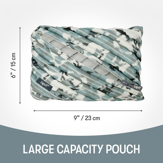 Large Camo Pencil Case for Kids and Teens