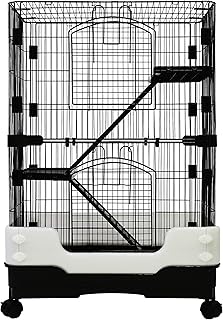 3-Level Small Animal Cage with Tray and Guard