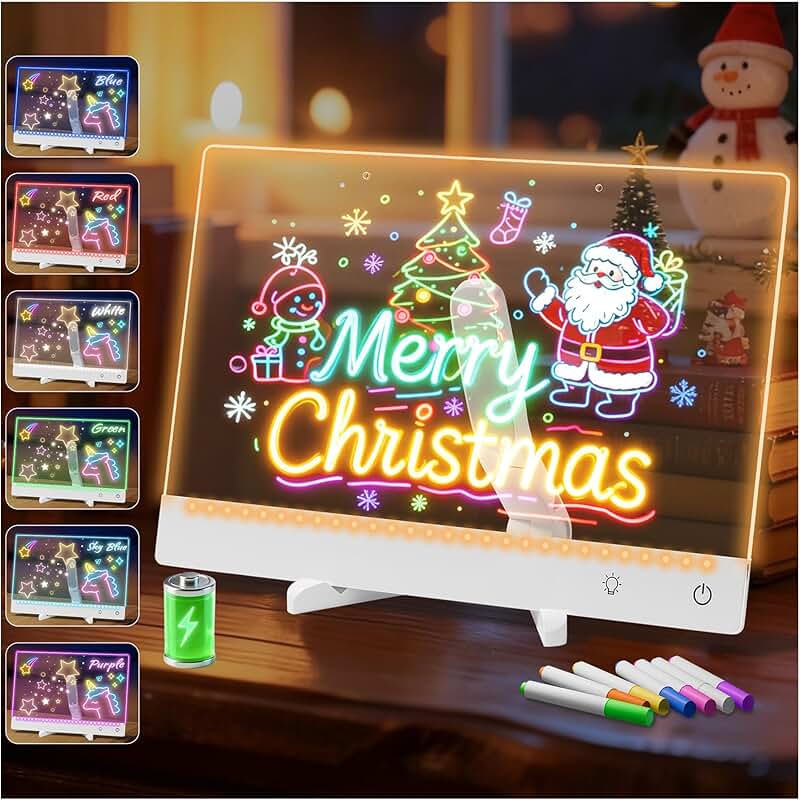 Rechargeable LED Color Drawing and Message Board