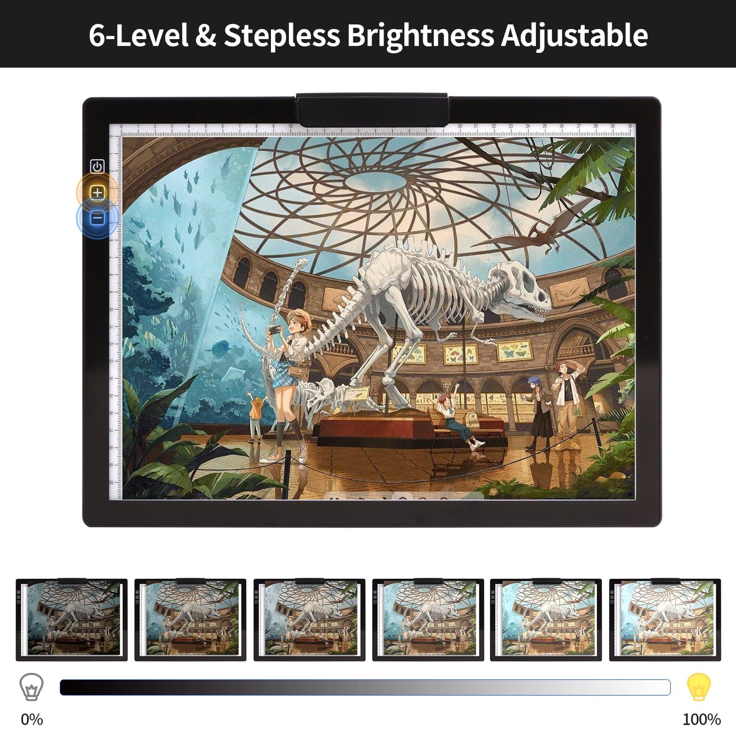 Wireless A4 LED Light Pad with Stand and Dimmable Brightness