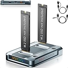 Dual-Bay M.2 Cloner Dock Station with USB-C