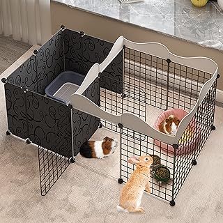 Small Animal Playpen with 12 Panels for Indoor Use