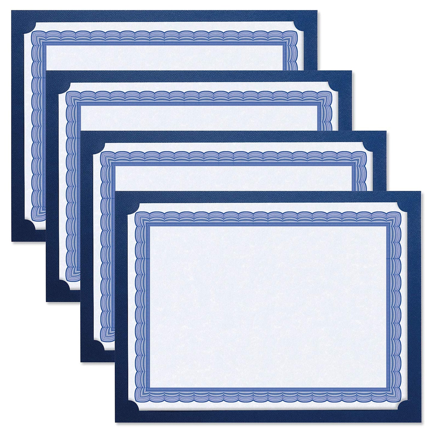 Blue Certificate Holders, Pack of 25, 9.5" x 12"