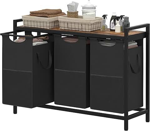 Laundry Basket with Desktop Sorter for Laundry Room Organization