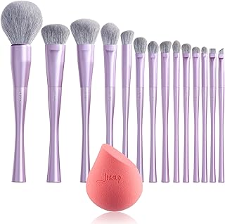 Professional Jessup Makeup Brush Set with Sponge