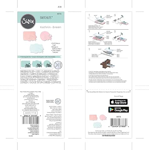 Floral Label Embossing Folder for Switchlits