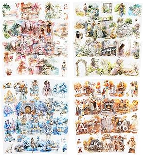 Seasons Journey Travel-Themed Sticker Set, 80 Sheets