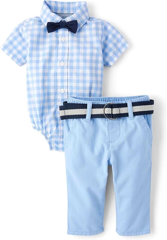 Baby Boy Short Sleeve Shirt and Shorts Set